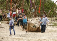 Takali getting their supplies.