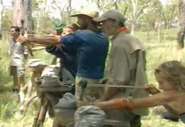 The castaways competing in The Australian Outback.