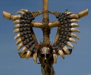 Caramoan An Igorot necklace of teeth and a small skull.