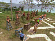 The final seven compete in Vanuatu.