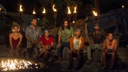 Nuku at the sixth Tribal Council of the season.