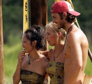 Peih-Gee, Jaime, and Erik watching Frosti and Sherea leave for Fei Long.