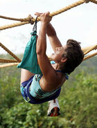 Lydia crawling across the web in Guatemala.