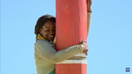 Cirie competing in the second individual Immunity Challenge.