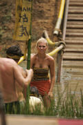 Jaime at the first Immunity Challenge, Day 3.