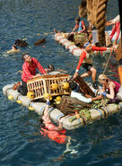 Nuku competes in the first Reward Challenge, The Marooning.