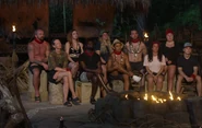 The North Team at their first Tribal Council.