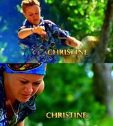 Christine's shots in the intro.