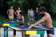 Jaguares competes in the thirteenth Individual Immunity Challenge.