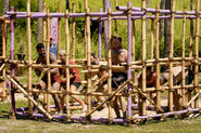 Vokai competes in the sixth Immunity Challenge, Cage Against the Machine.