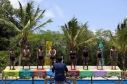 The Merged Tribe competes in the second Individual Immunity Challenge of the eighteenth cycle.