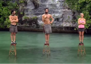 Koror competes in the Immunity Challenge, Perch.