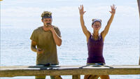 Michael and Angela face off in the final round in Ghost Island.