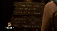 The sign in Le Feu Sacré.