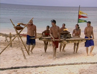 Chapera competing in the first Immunity Challenge.