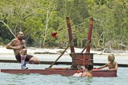 Alecia with Jennifer, Jason, and Scot at the second Immunity Challenge.