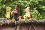 Yasmin competing in the Immunity Challenge, Day 11.