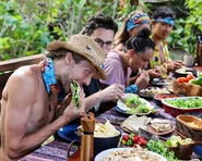 Titans enjoying their Mexican feast reward.