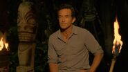 Jeff Probst at Tribal Council.