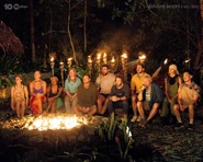 The Heroes at their third Tribal Council.