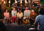 Taku at Tribal Council.