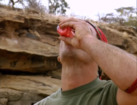 Samburu competing in the second Immunity Challenge.