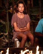 Sydney at her only Tribal Council.