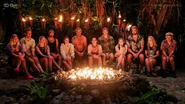 Rebels at their first Tribal Council.