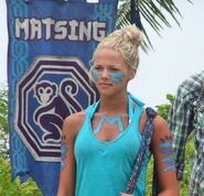 Angie at the first Immunity Challenge.