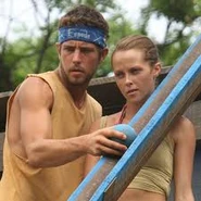 AlinaBenryChallenge.jpg (9 KB) Benry and Alina in the last pre-merge Immunity Challenge.