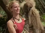 Courtney with her doll.