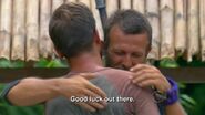 Vytas says goodbye to his brother Aras.