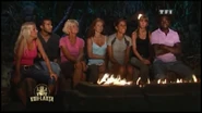 The seven members of Jury at the Final Tribal Council.