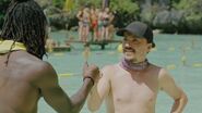 Sango talking with Joël before Hot Pursuit