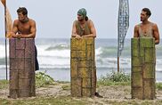 Alec, Jon, and Reed competing final eleven Immunity Challenge, in Flashback.