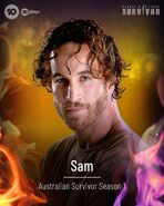 Sam's promotional poster.