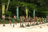 Dominantes competing in the Individual Immunity Challenge, A Bit Tipsy.