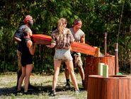 Dakal competes in the Immunity Challenge, Dishwalla.