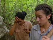 Sandra strategizing with Darrah.