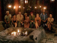 Zhan Hu's first Tribal Council.