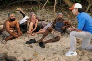Josh is informed that Tribal Council has been cancelled.