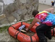 Rupert stealing the Morgan tribes shoes.