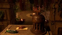 Survivor South Africa: Island of Secrets Tribal Council voting booth.