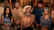 Angelina at Kalokalo's first Tribal Council.