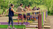 Adam competes in the Immunity Challenge, With a 10 ft Pole.