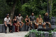 The Merged Tribe at their fifth Tribal Council.