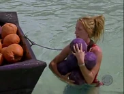 Courtney competing for reward.