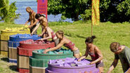 Vata competes in the Immunity Challenge, Star Man.