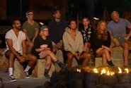 The South Team at their first Tribal Council.