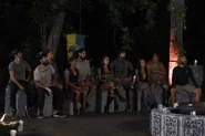 The Merged Tribe at their third Tribal Council.